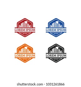 Real estate graphic vector logo design abstract download