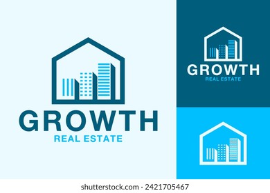 Real Estate Growth Development Logo Design