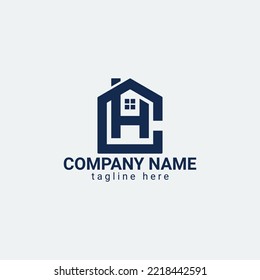 REAL ESTATE H HOME LOGO DESIGN 