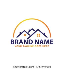 Real Estate, Home, Apartment, Residentials and Village logo design