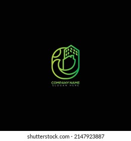 Real Estate home building construction company logo design 