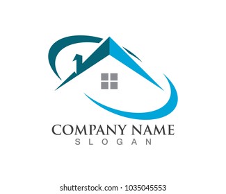 Real estate and home buildings logo icons template