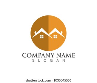 Real estate and home buildings logo icons template