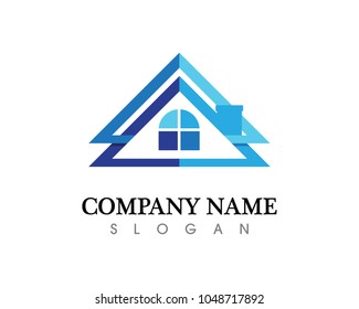 Real estate and home buildings logo icons template
