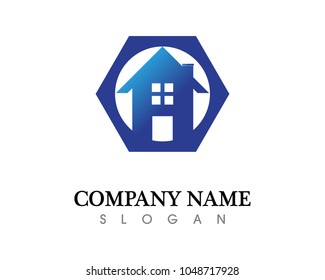 Real estate and home buildings logo icons template
