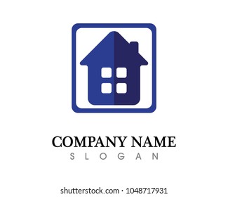 Real estate and home buildings logo icons template
