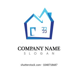 Real estate and home buildings logo icons template
