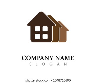 Real estate and home buildings logo icons template
