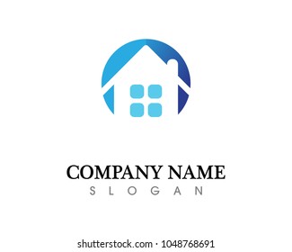 Real estate and home buildings logo icons template
