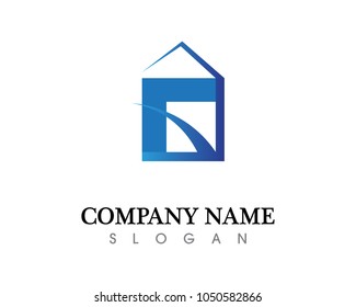 Real estate and home buildings logo icons template
