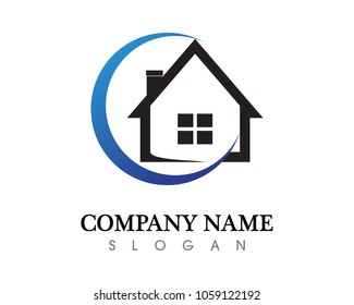 Real estate and home buildings logo icons template
