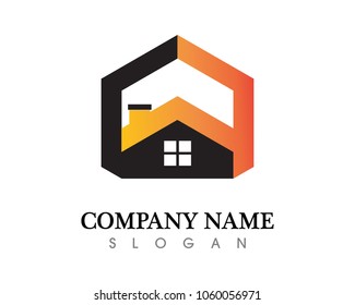 Real estate and home buildings logo icons template
