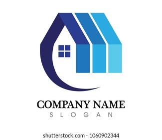 Real estate and home buildings logo icons template Business House Company logo Concept vector logo
