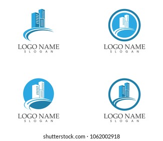 Real estate and home buildings logo icons template
