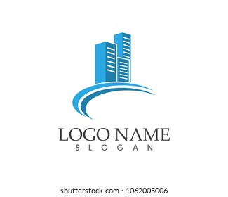 Real estate and home buildings logo icons template
