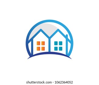 Real estate and home buildings logo icons template
