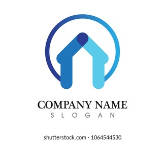 Real estate and home buildings logo icons template
