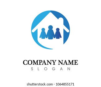 Real estate and home buildings logo icons template
