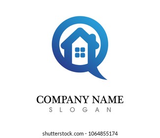 Real estate and home buildings logo icons template
