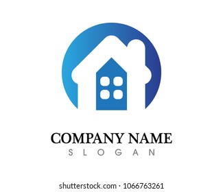 Real estate and home buildings logo icons template
