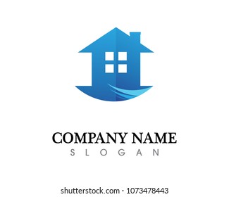 Real estate and home buildings logo icons template
