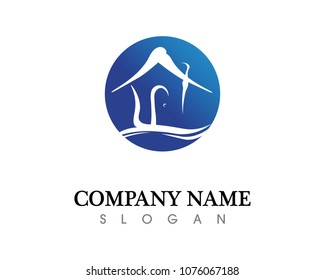 Real estate and home buildings logo icons template
