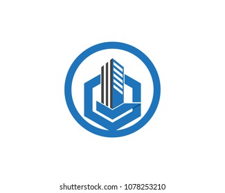 Real estate and home buildings logo icons template
