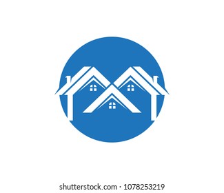 Real estate and home buildings logo icons template
