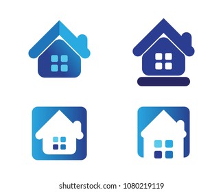 Real estate and home buildings logo icons template
