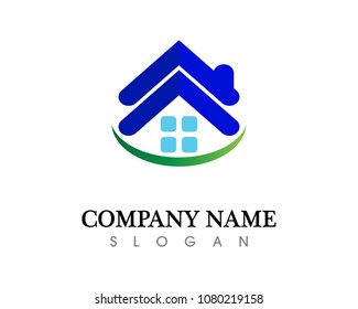 Real estate and home buildings logo icons template
