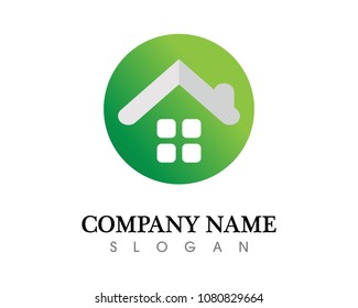 Real estate and home buildings logo icons template
