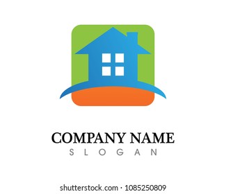 Real estate and home buildings logo icons template
