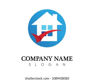 Real estate and home buildings logo icons template
