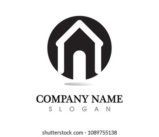 Real estate and home buildings logo icons template
