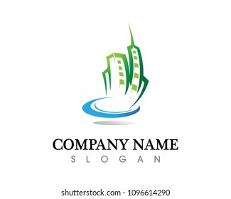 Real estate and home buildings logo icons template
