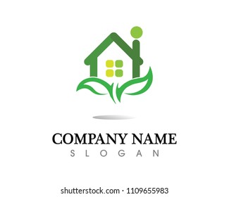 Real estate and home buildings logo icons template
