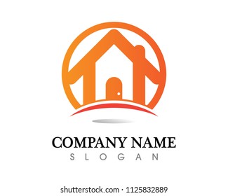 Real estate and home buildings logo icons template
