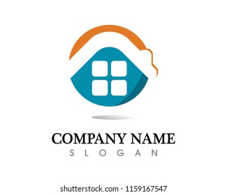 Real estate and home buildings logo icons template
