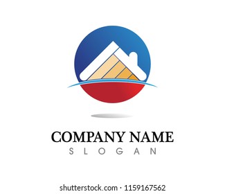Real estate and home buildings logo icons template
