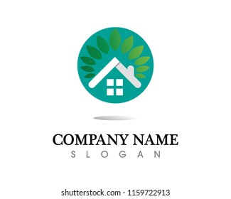 Real estate and home buildings logo icons template
