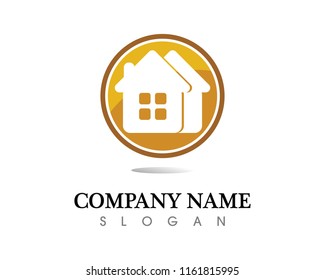 Real estate and home buildings logo icons template
