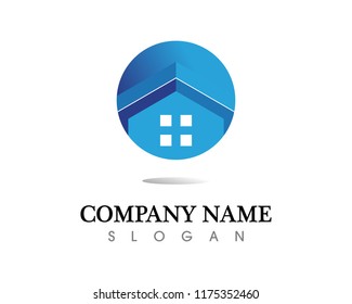 Real estate and home buildings logo icons template
