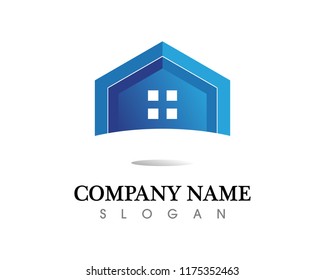 Real estate and home buildings logo icons template

