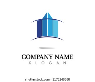 Real estate and home buildings logo icons template
