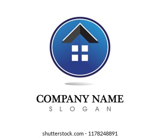 Real estate and home buildings logo icons template
