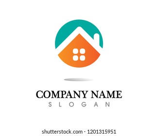 Real estate and home buildings logo icons template
