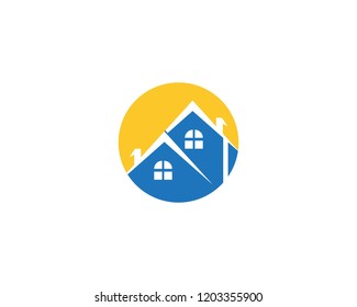 Real estate and home buildings logo icons template
