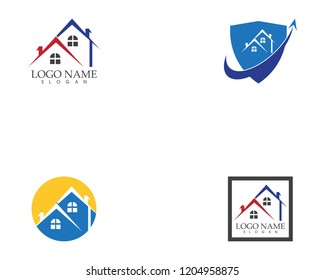 Real estate and home buildings logo icons template
