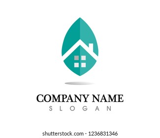 Real estate and home buildings logo icons template
