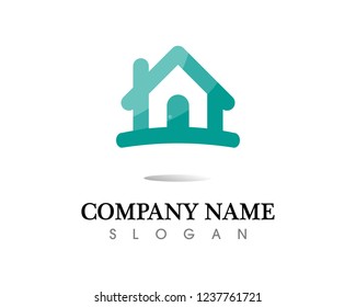 Real estate and home buildings logo icons template
